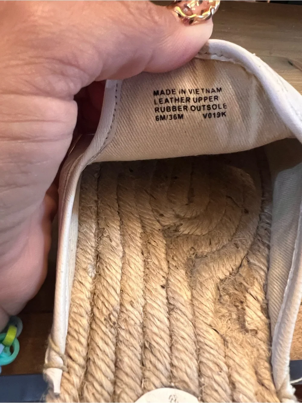 Michael Kors White Leather Espadrille Platform Slides
